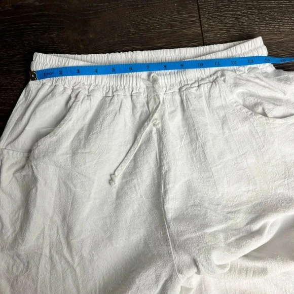 Woman White Lace Pants Size Large - Picture 4 of 6